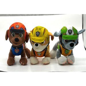 Nickelodeon Spin Master 2016 Rubble Zuma Rocky Paw Patrol 8" Stuffed Animals